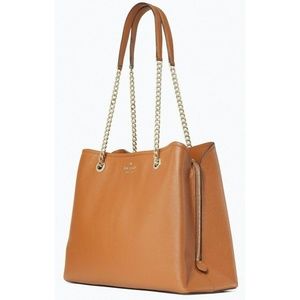 Kate Spade Tan Tote Bag with Chain Strap